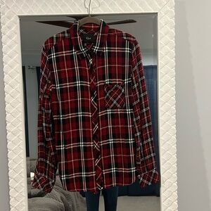 Rails Women’s Plaid Flannel Shirt Size Medium